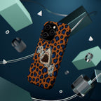 Shark Bite Leopard Print Phone Case — Magnetic Impact-Resistant