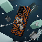 Shark Bite Leopard Print Phone Case — Magnetic Impact-Resistant