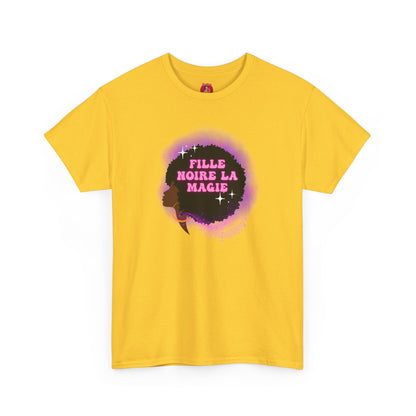 Black Girl Magic Unisex Tee, French Magie des Filles Noires, Afro, Black Excellence, Black History Shirt, Gift for Women and Girls,