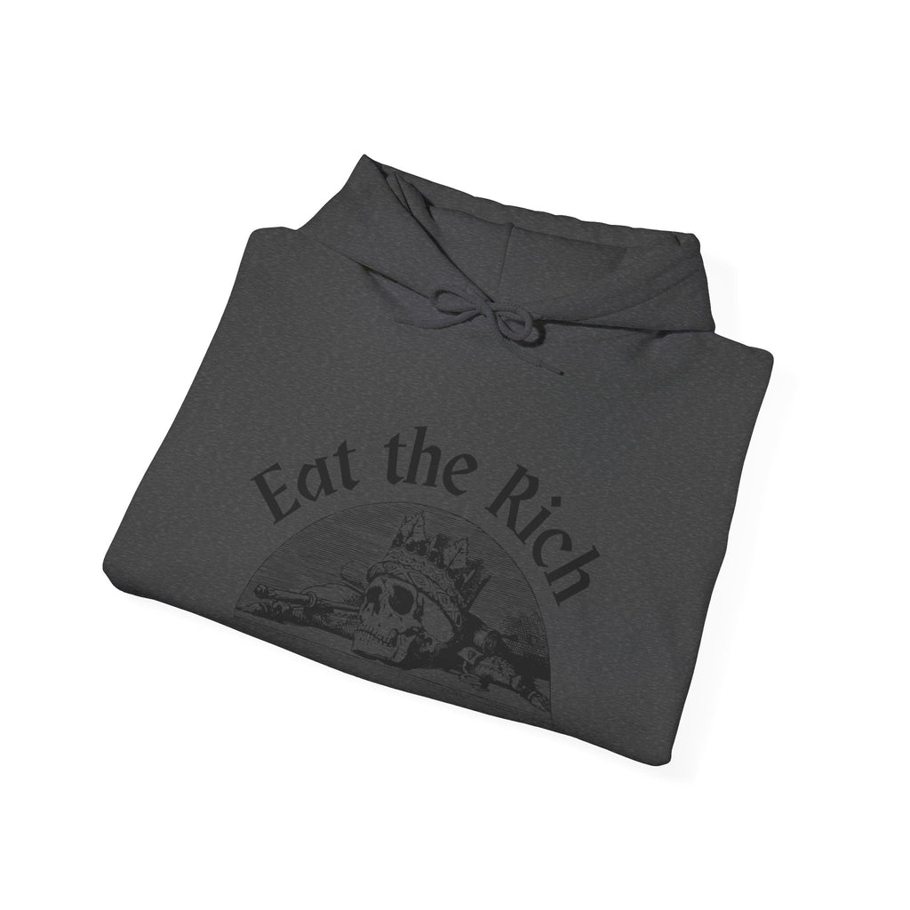 Cozy Eat the Rich Unisex Heavy Blend™ Hooded Sweatshirt blank - Perfect for Every Occasion