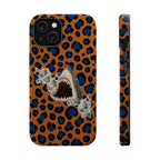 Shark Bite Leopard Print Phone Case — Magnetic Impact-Resistant