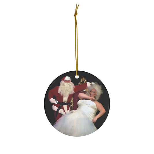 Santa Claus Merry Christmas Asshole Decoration, Double-Sided Print, Holiday Decor, Funny Xmas Gift, Ornamental Keepsake,