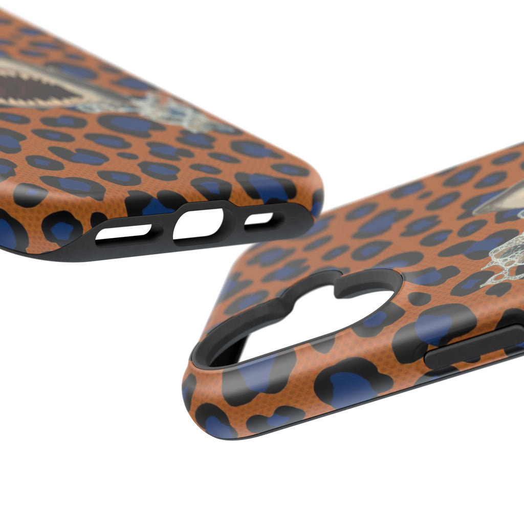 Shark Bite Leopard Print Phone Case — Magnetic Impact-Resistant