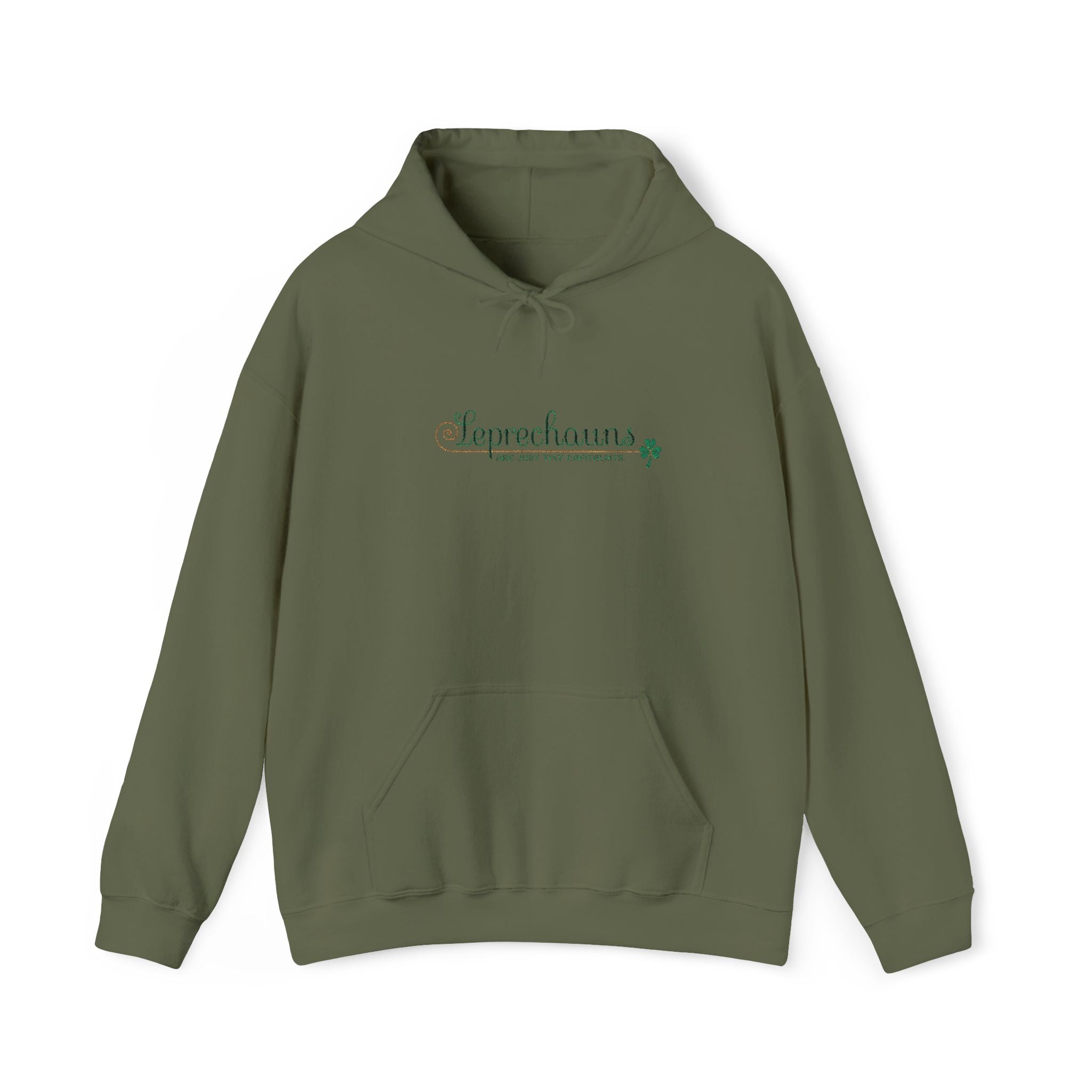 Leprechauns Are My Favorite People Hoodie — St. Patrick’s Day Shamrock Sweatshirt-Embroidery