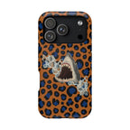 Shark Bite Leopard Print Phone Case — Magnetic Impact-Resistant