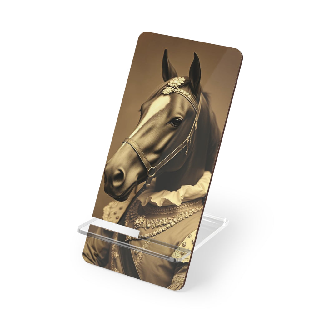 Phone Stand - Victorian Horse Portrait Spooky Decor Surreal