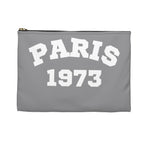 Accessory Pouch - Gothic Paris 1973 Horrorcore Skeleton and Flowers Feminine Surreal Design