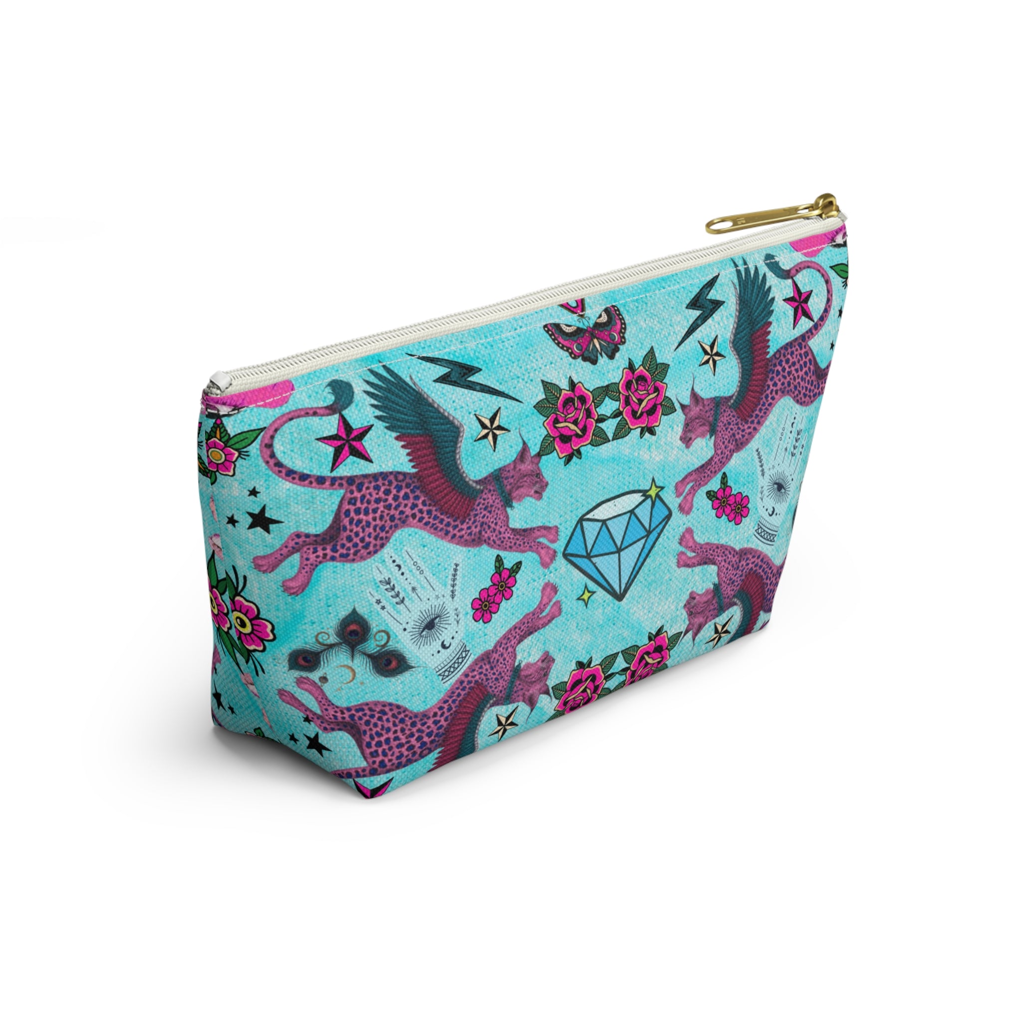 Mystic Retro Whimsy Maximalist Accessory Pouch