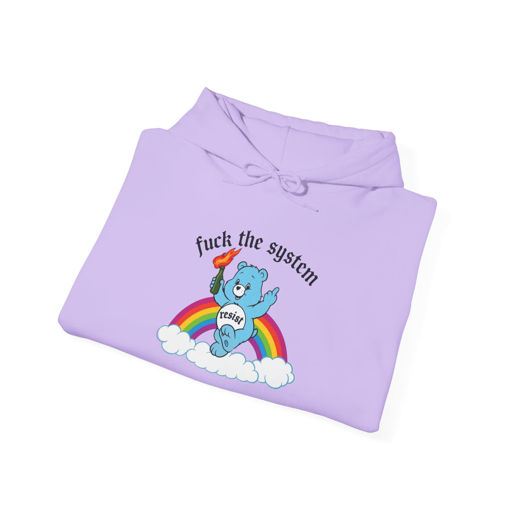 Hoodie Sweatshirt Anti-Fascist Rainbow Bear Protest Unisex