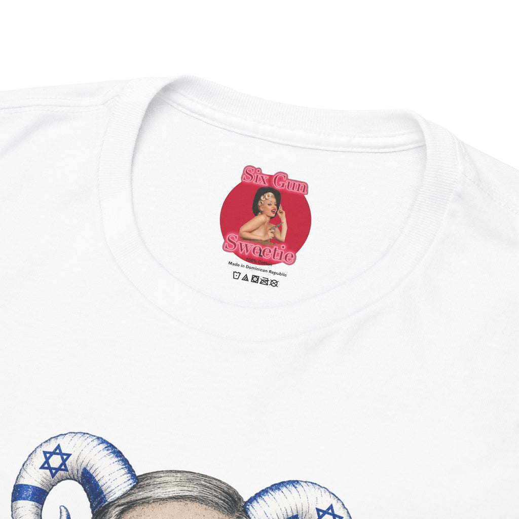 Bibi Netanyahu Antichrist Political Caricature Tee | Controversial Slogan