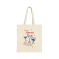 Tote Bag — "Sweetie" Retro Cocktail Illustration Cotton Canvas Tote