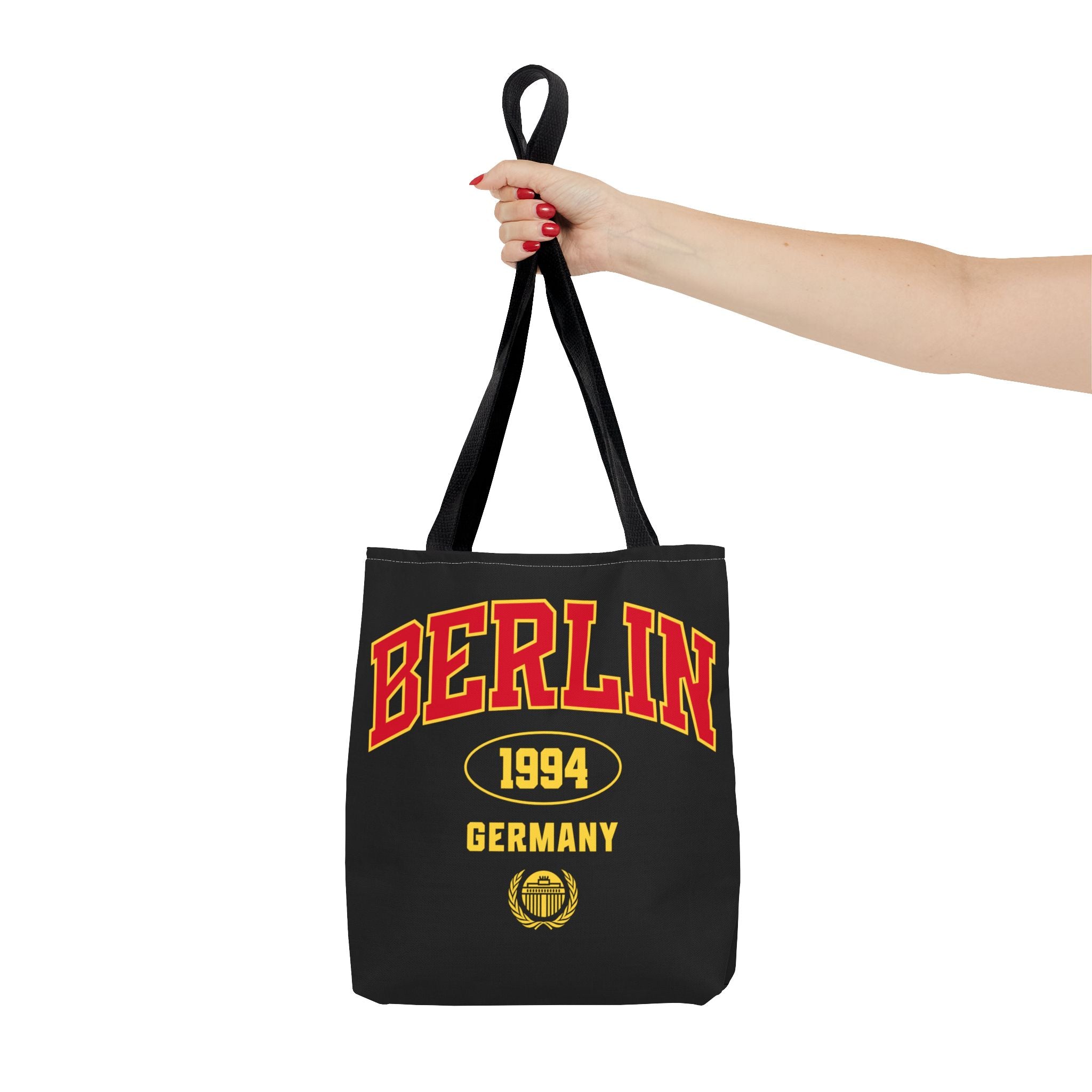 Berlin Germany 1994 Athletic Font Tote Bag | Vintage Sport Logo