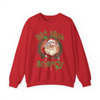 Funny Santa 'Big Nick Energy' Crewneck Sweatshirt for Christmas, Bold Vintage Design, Unique Apparel Jumper, Holiday Gift, Winter Clothing,