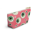 Pouch, Eyeball Design, Whimsical Punk, Cosmetic Bag, Toiletry Pouch, Makeup Case, Zipper Bag, Travel Organizer