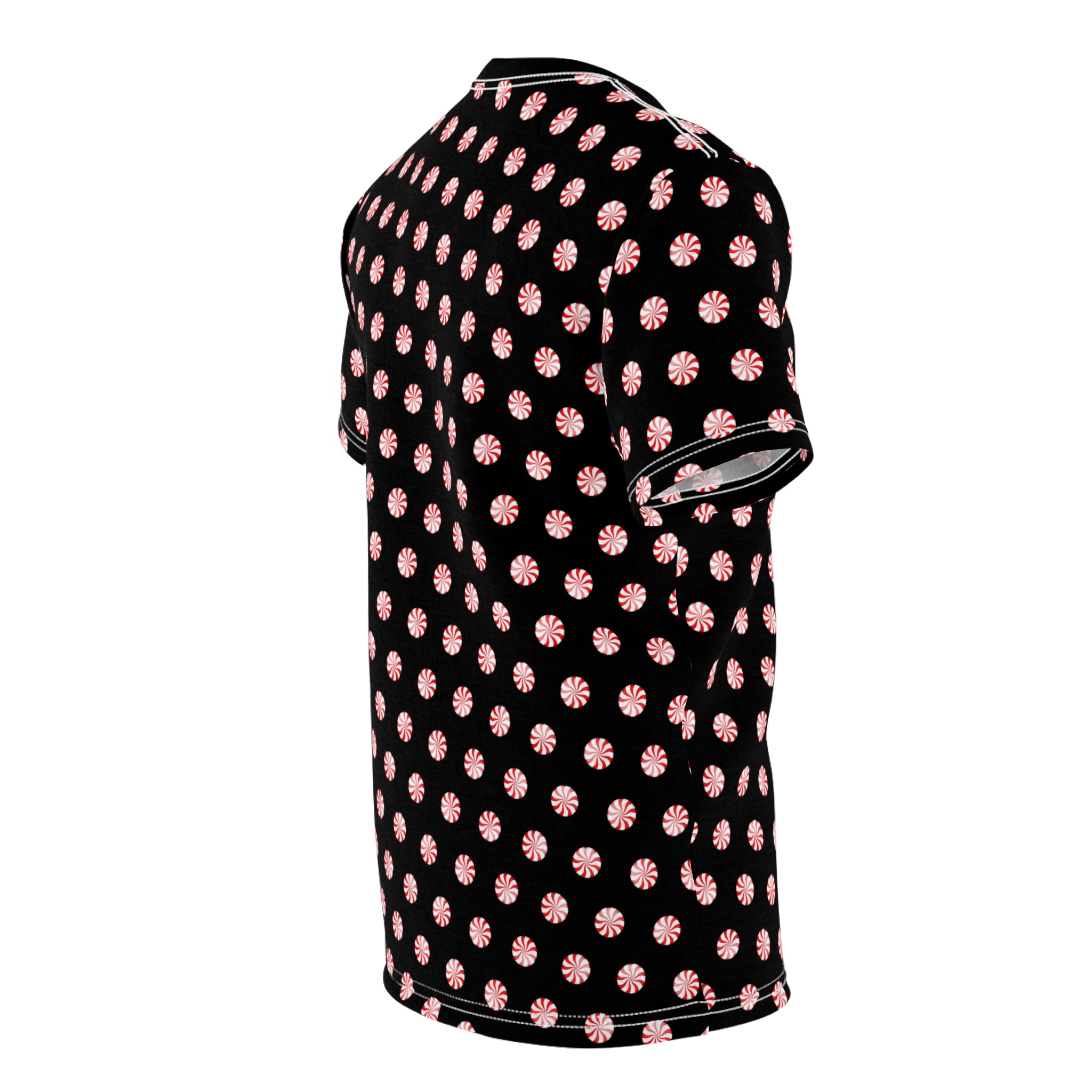 Polka Dot Unisex Tee - Peppermint Candy Design