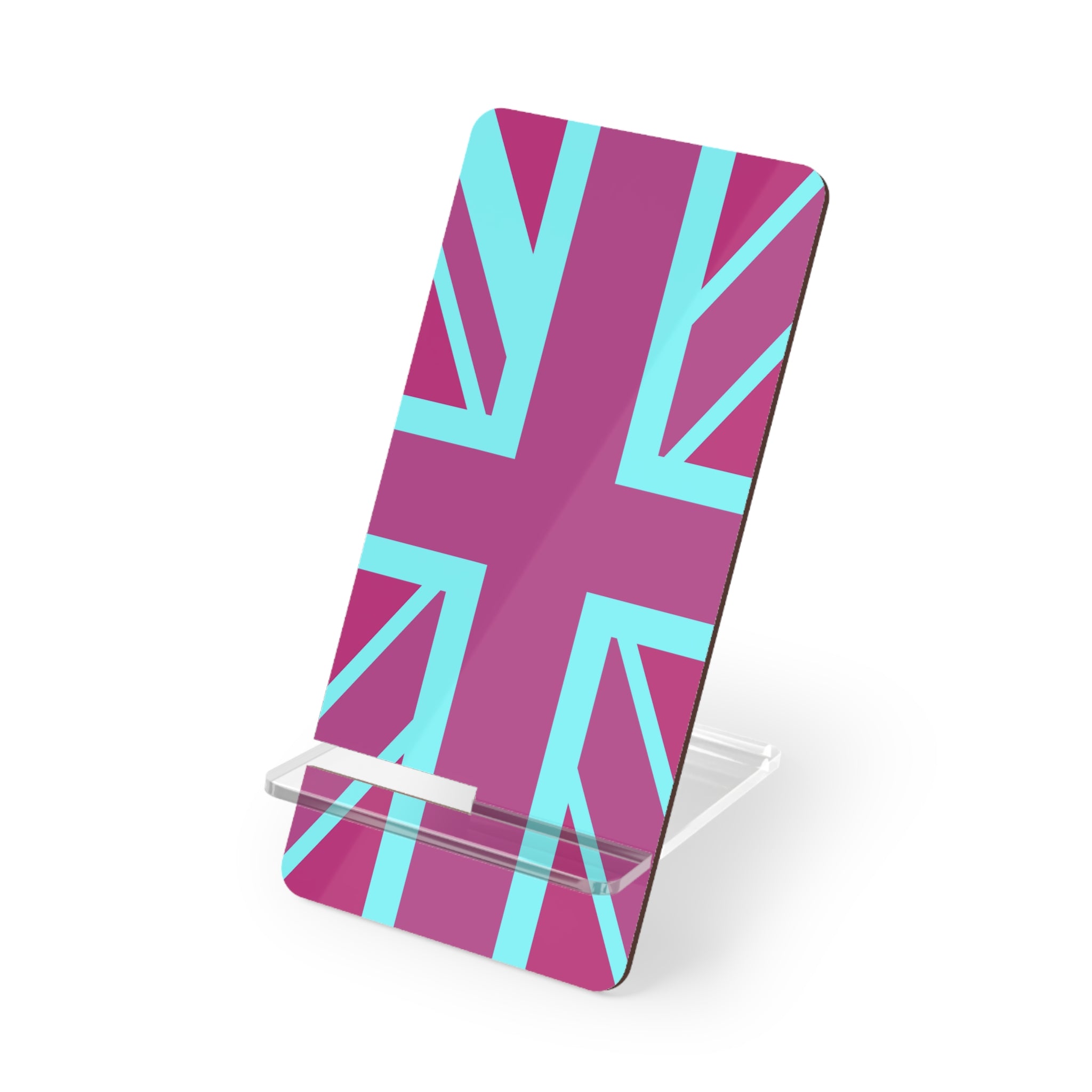 British Flag Mobile Display Stand, Smartphone Holder, Desk Accessory, Home Office Decor, Gift for Tech Lovers, Flexible Display