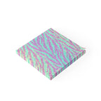 Glitter Zebra Post-it® Note Pads — Sparkle Aqua & Purple Sticky Notes