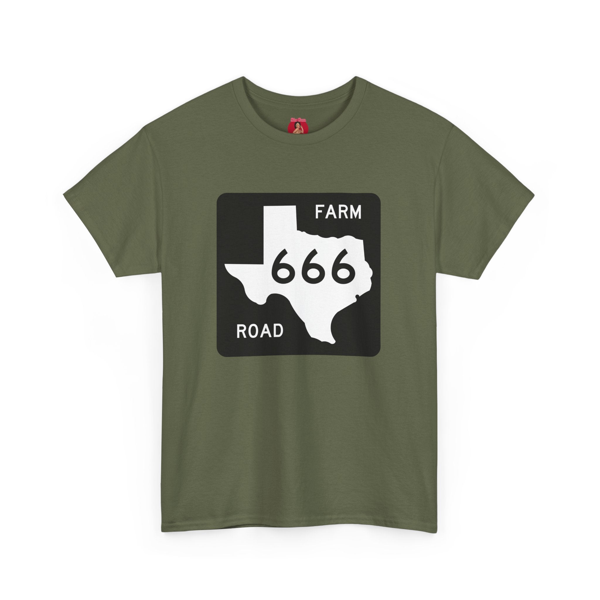Texas Farm Road 666 Sign, Highway to Hell, Hail Satan Unisex T-shirt