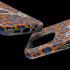 Shark Bite Leopard Print Phone Case — Magnetic Impact-Resistant