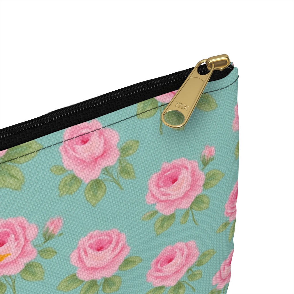 Accessory Pouch - English Roses with Psycho Kitty and Rainbow