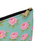 Accessory Pouch - English Roses with Psycho Kitty and Rainbow