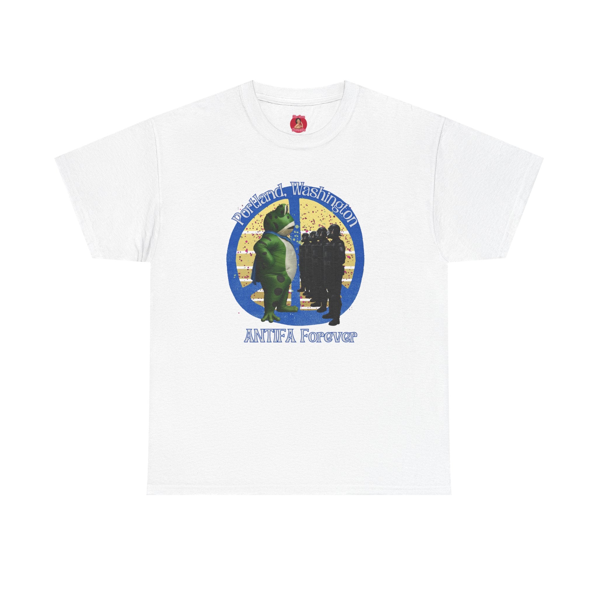 T-Shirt Portland Peace Frog vs Ice FDT Revolution Protest