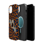 Shark Bite Leopard Print Phone Case — Magnetic Impact-Resistant