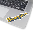 Scorpio 70s Groovy Zodiac Sticker — Retro Star Sign Kiss-Cut