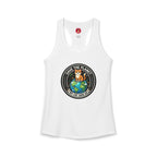 Earth Day Women's Racerback Tank — "Save the Planet, My Cat Says So"