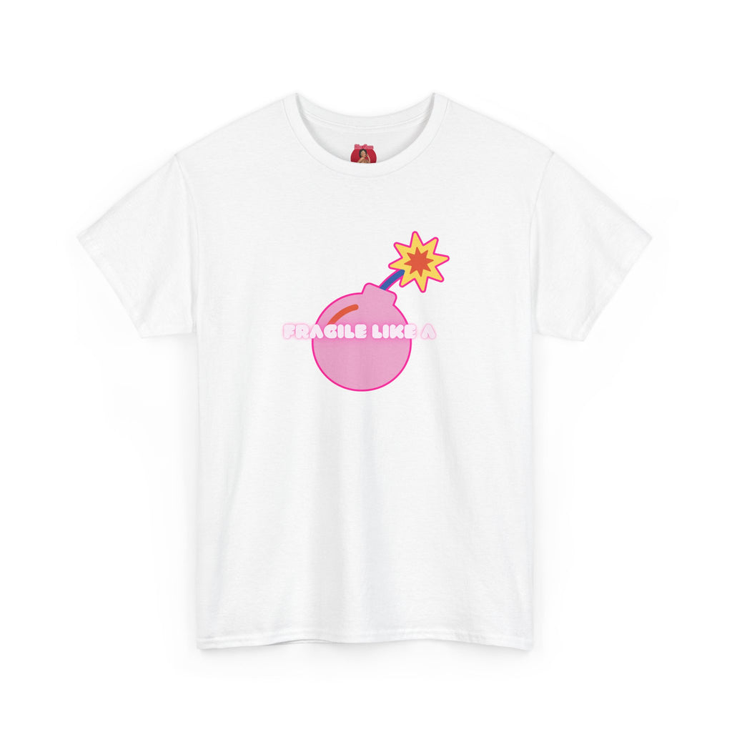 Pink Bomb Unisex Tee - Fragile Like a Bomb, Girl Power Design