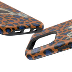 Shark Bite Leopard Print Phone Case — Magnetic Impact-Resistant