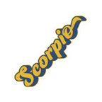Scorpio 70s Groovy Zodiac Sticker — Retro Star Sign Kiss-Cut