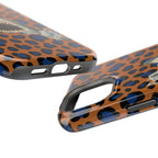 Shark Bite Leopard Print Phone Case — Magnetic Impact-Resistant