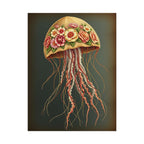 Floral Jellyfish Poster