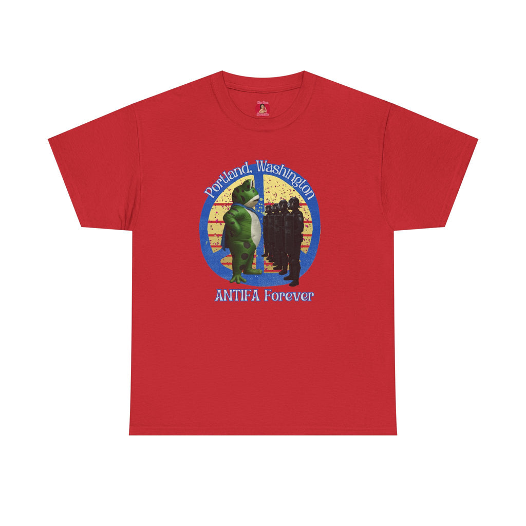 T-Shirt Portland Peace Frog vs Ice FDT Revolution Protest