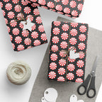 Gift Wrap - Peppermint Goth Christmas Pattern