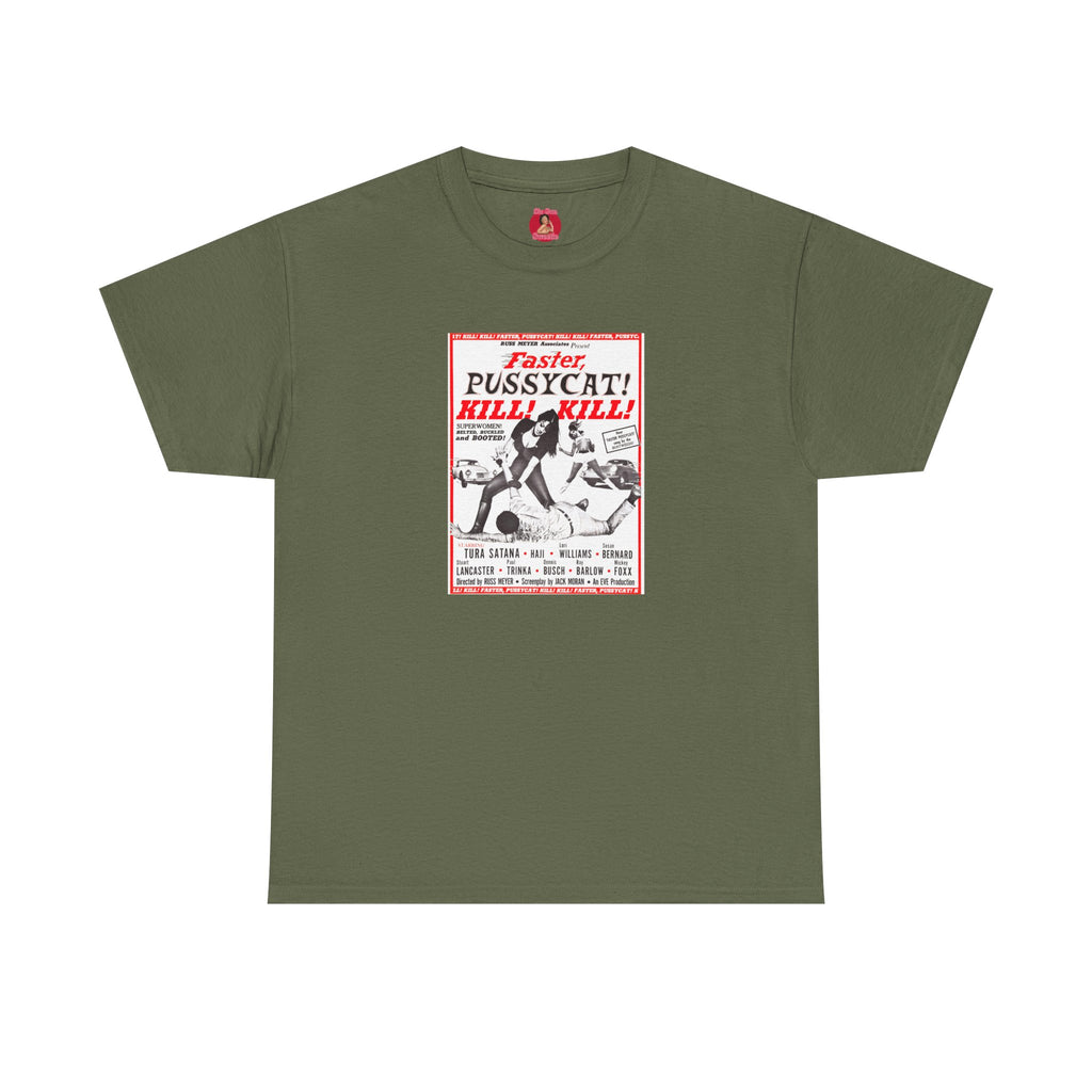 Faster Pussycat Kill Kill Tee, The Cramps, White Zombie, Cult Film Fan Gift, Go Go Dancers Shirt, Horror Movie Inspired Top, Vintage Cinema