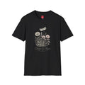 Floral Dragonfly T‑Shirt — 'Chinga La Migra' Script Garden Tee