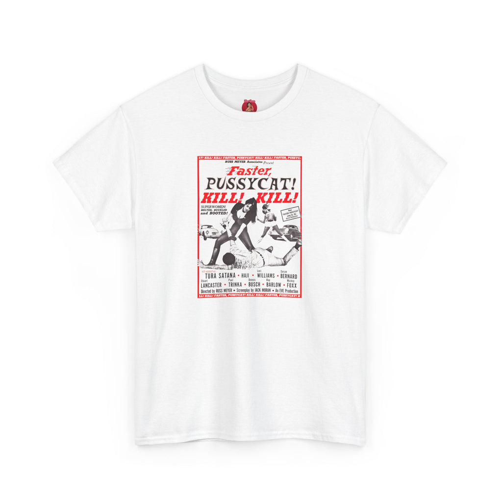 Faster Pussycat Kill Kill Tee, The Cramps, White Zombie, Cult Film Fan Gift, Go Go Dancers Shirt, Horror Movie Inspired Top, Vintage Cinema
