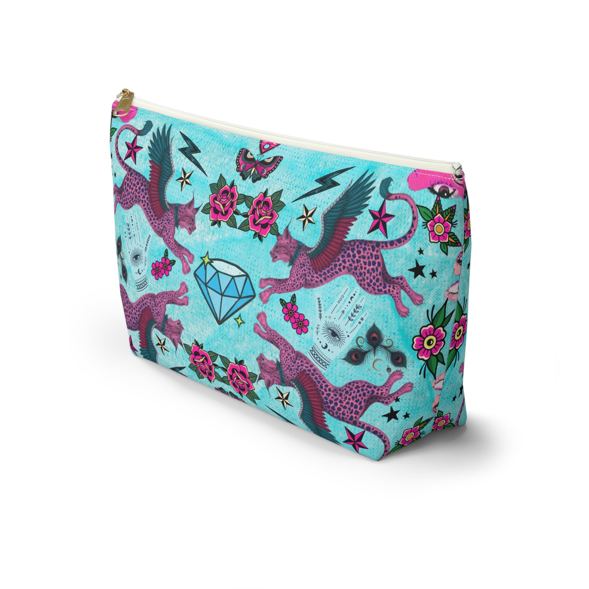 Mystic Retro Whimsy Maximalist Accessory Pouch