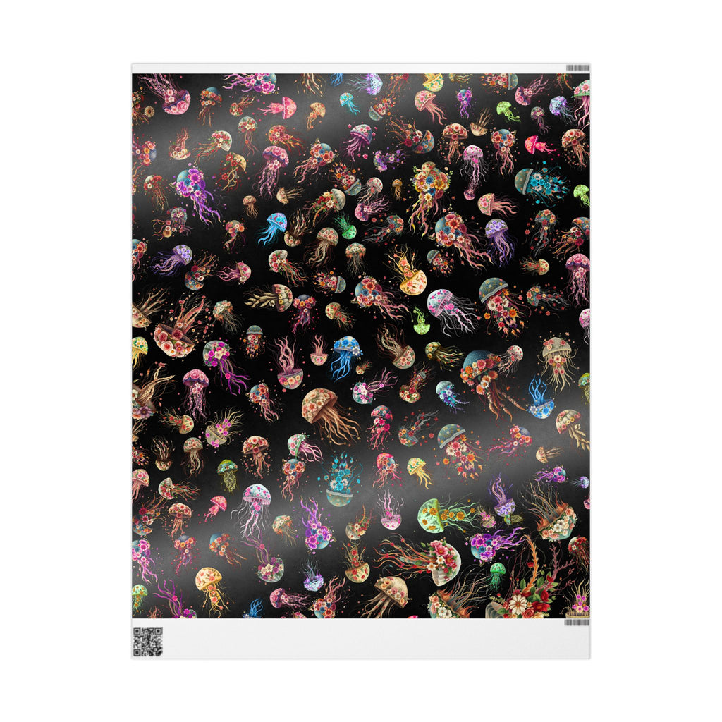 Wrapping Papers - Surreal Floral Jellyfish Design