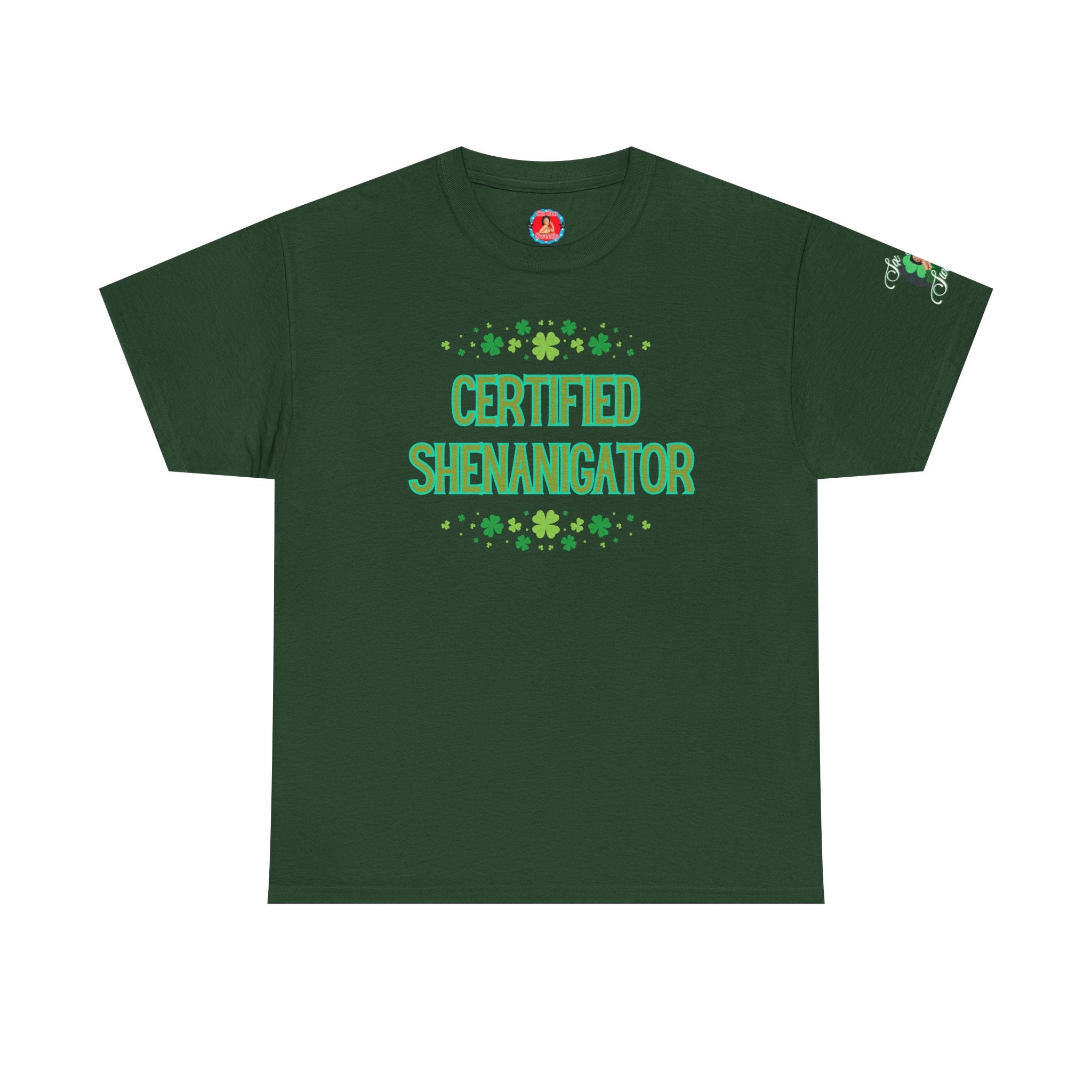 Shenanagator Shamrock Design T-Shirt | Saint Patrick's Day Tee