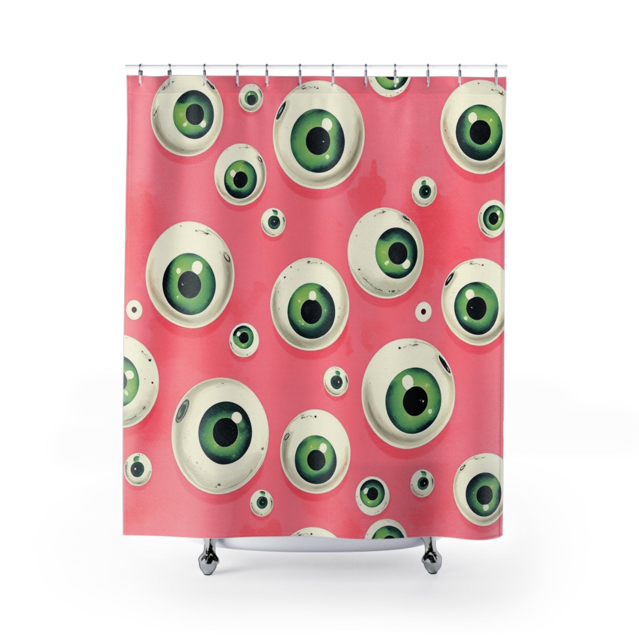 Playful Eye-Catching Shower Curtain for Home Decor, Unique Bathroom Accessories, Fun Gift for Holidays, Quirky Decorations, Trendy Design