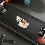 Festive Alpaca Kiss-Cut Vinyl Decals, Holiday Stickers, Cute Animal Decor, Christmas Gifts, Fun Decorations, Seasonal Home Decor