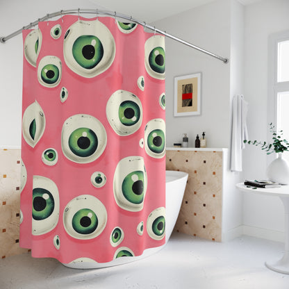 Playful Eye-Catching Shower Curtain for Home Decor, Unique Bathroom Accessories, Fun Gift for Holidays, Quirky Decorations, Trendy Design