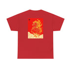 Chinease New Year, Fire Horse Graphic Tee — Flaming Horse Illustration T-Shirt (Oriental Zodiac-inspired)