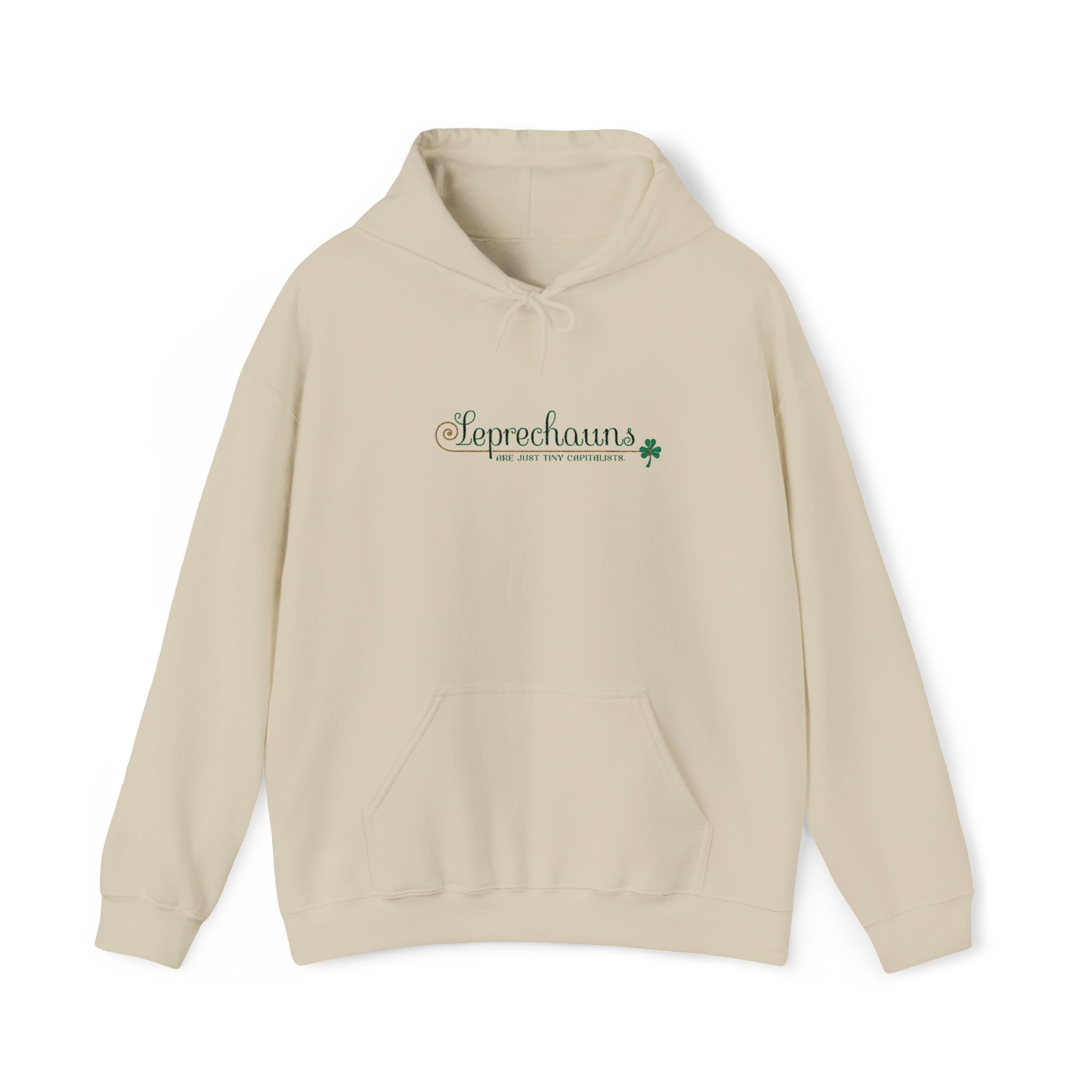 Leprechauns Are My Favorite People Hoodie — St. Patrick’s Day Shamrock Sweatshirt-Embroidery