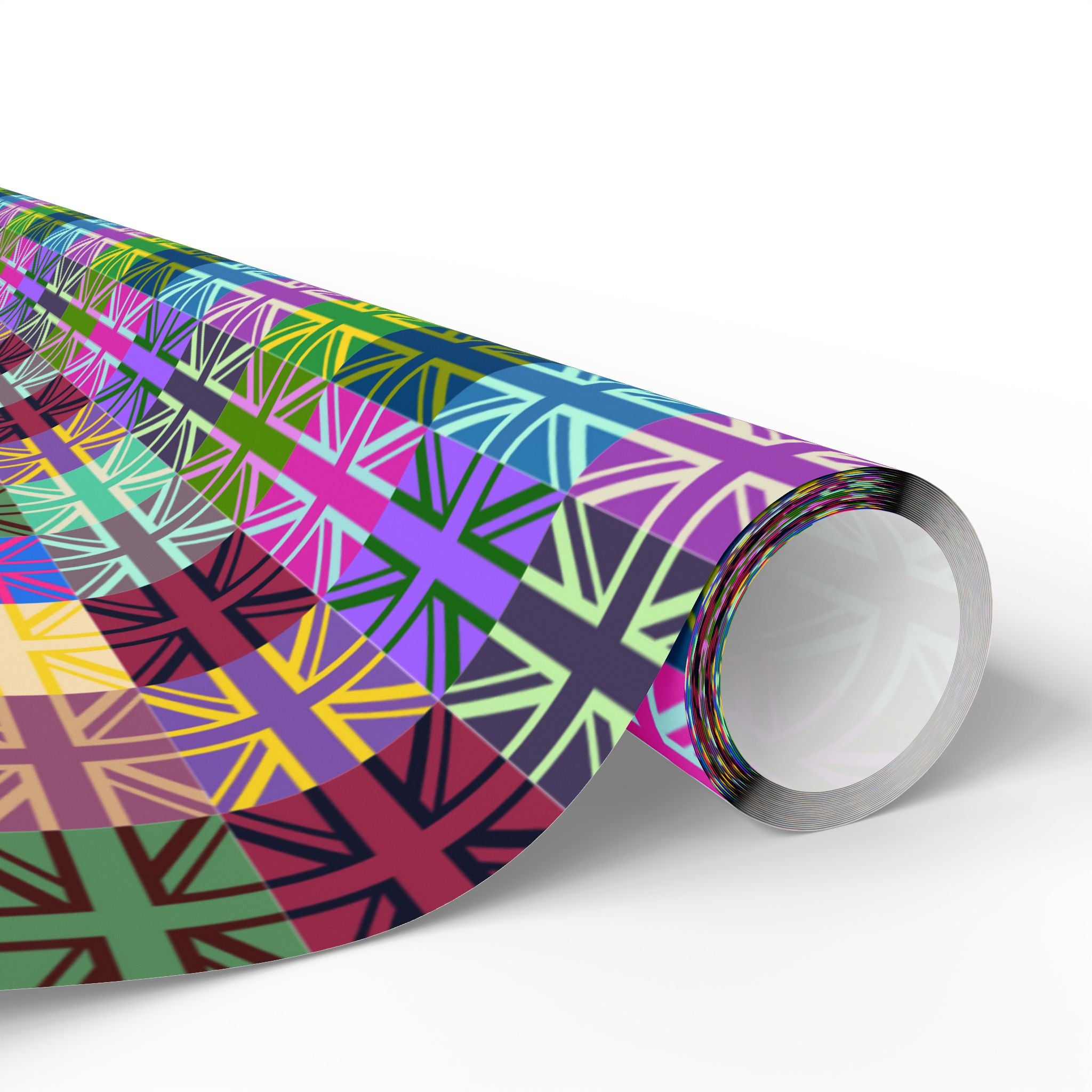 British Flags Pop Art Design Wrapping Paper