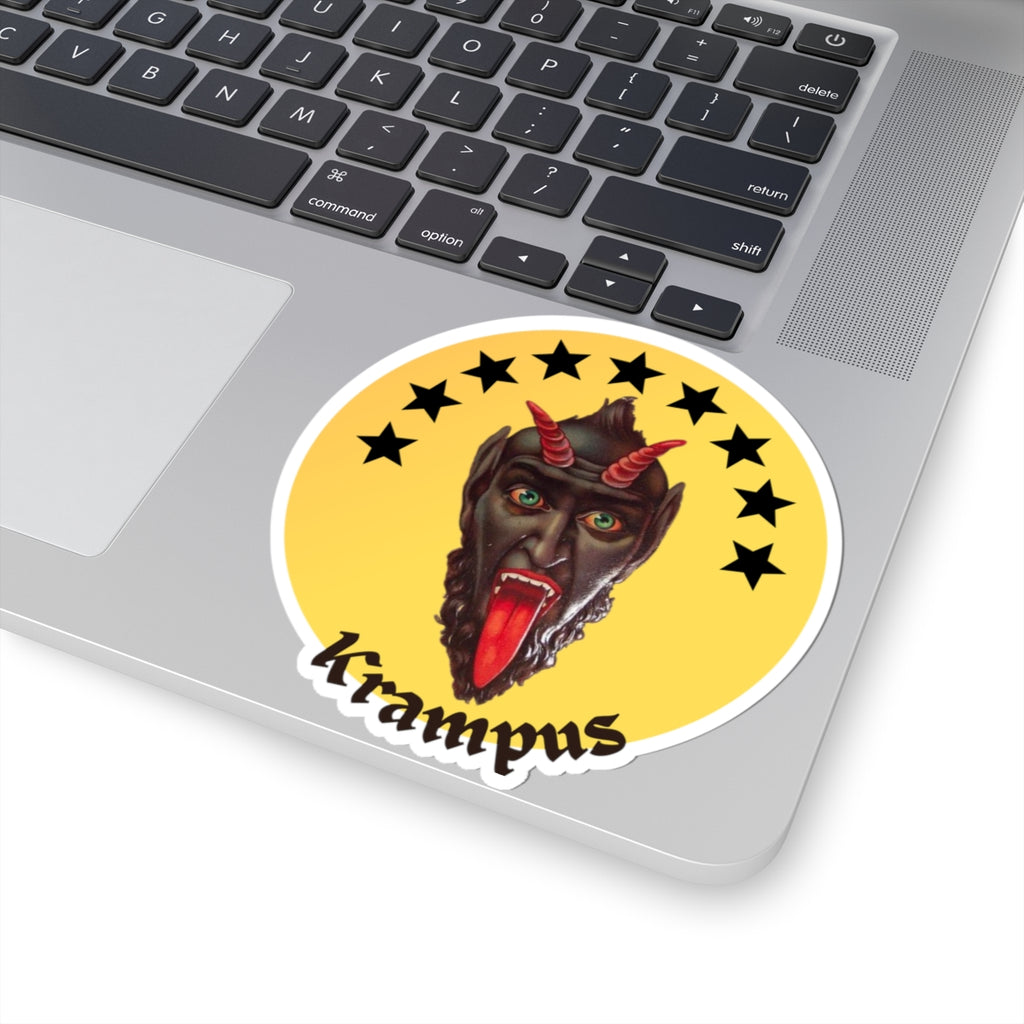 Krampus Themed Kiss-Cut Stickers - Perfect for Holiday Cheer