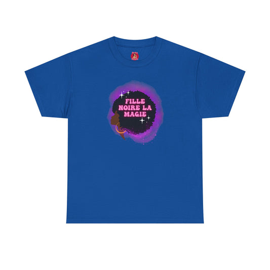 Black Girl Magic Unisex Tee, French Magie des Filles Noires, Afro, Black Excellence, Black History Shirt, Gift for Women and Girls,